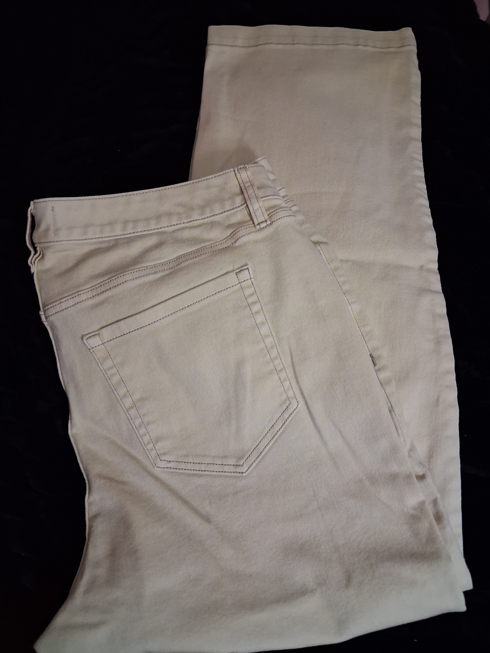 Lane Bryant Cream Straight Leg Pants